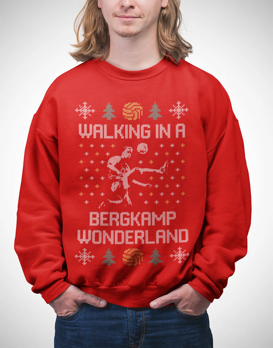 Arsenal Christmas Jumper - Dennis Bergkamp Sweatshirt