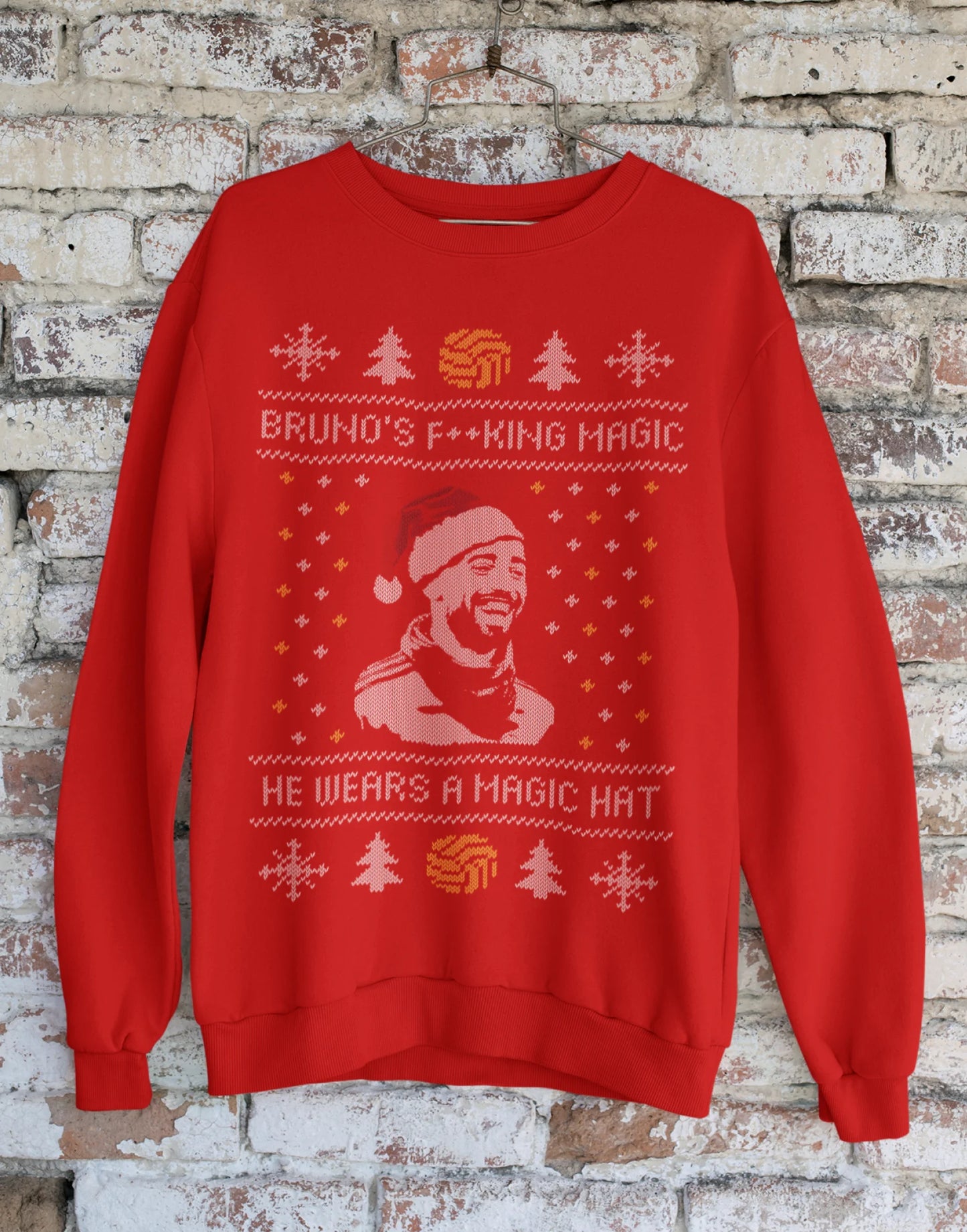 Manchester United Christmas Jumper - Bruno Fernandes Sweatshirt