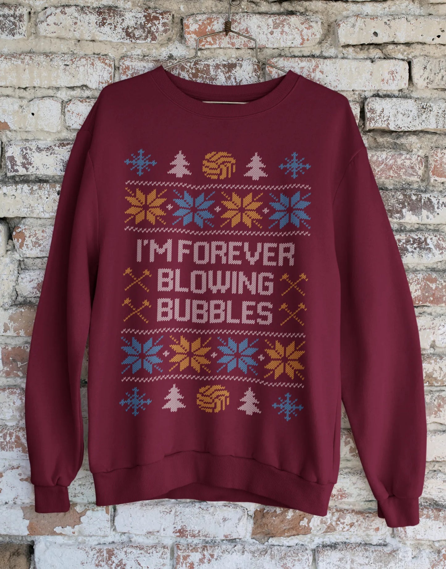 West Ham Christmas Jumper - I’m Forever Blowing Bubbles Sweatshirt