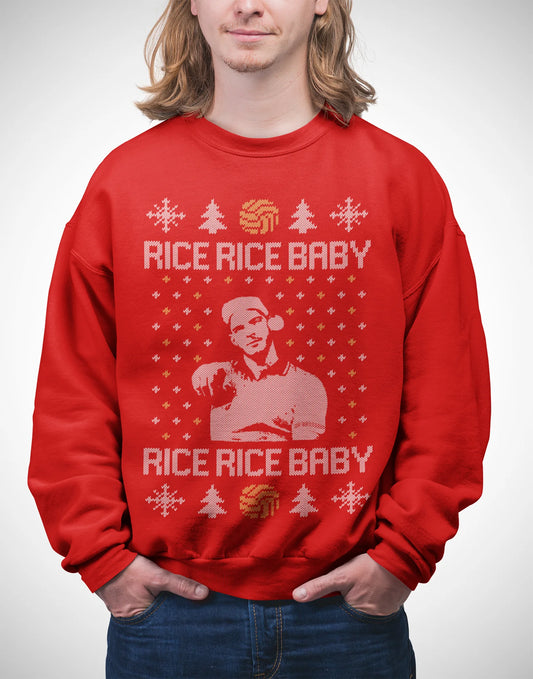 Arsenal Christmas Jumper - Rice Rice Baby Sweatshirt