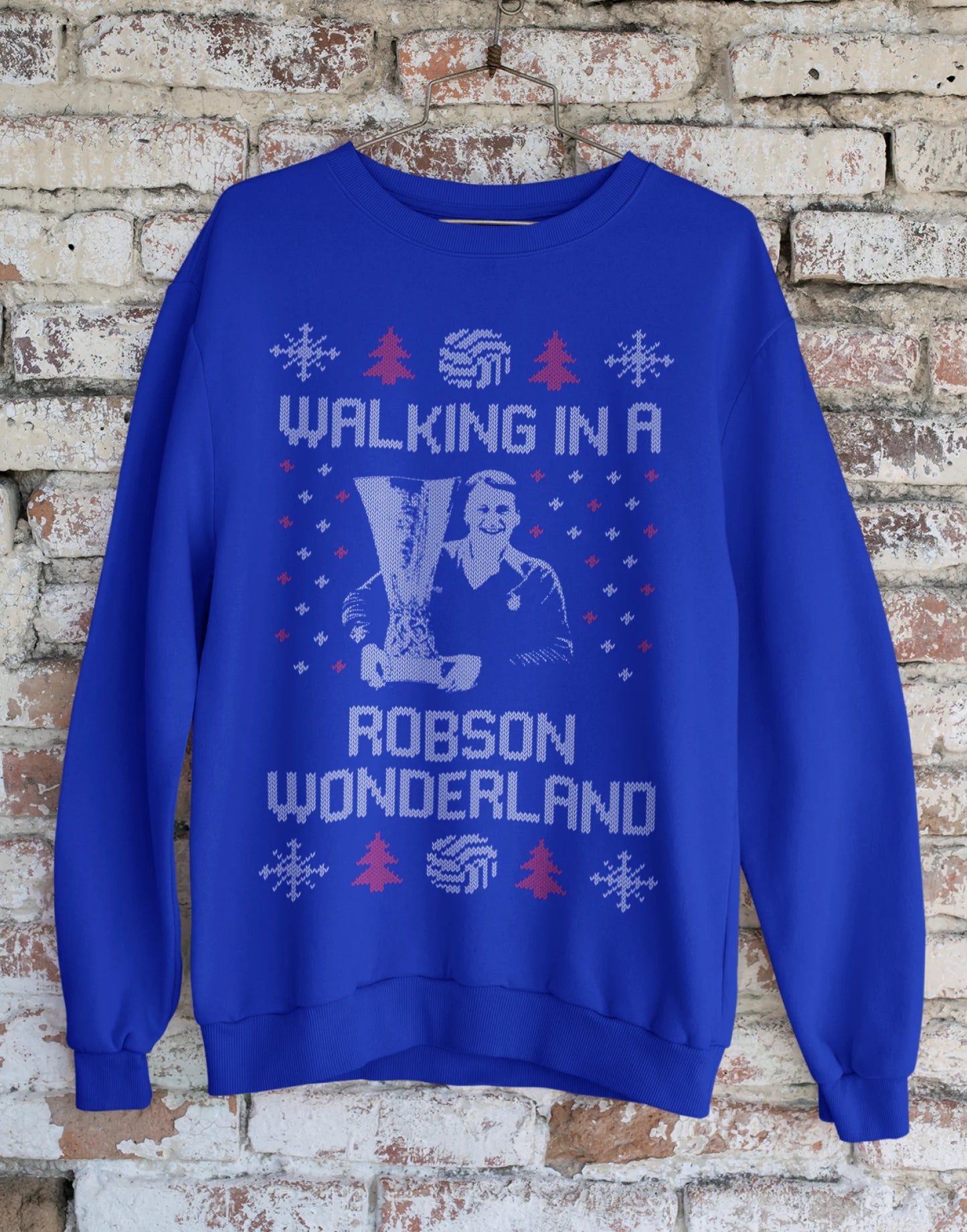 Ipswich Town Christmas Jumper - Bobby Robson Wonderland Sweatshirt