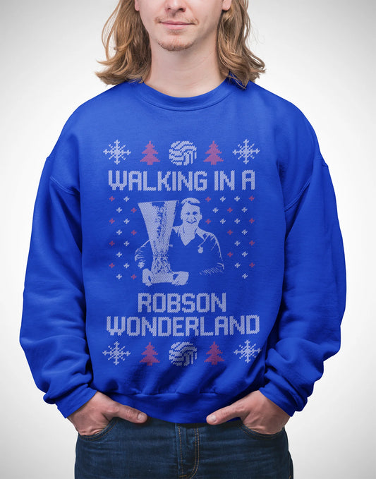 Ipswich Town Christmas Jumper - Bobby Robson Wonderland Sweatshirt