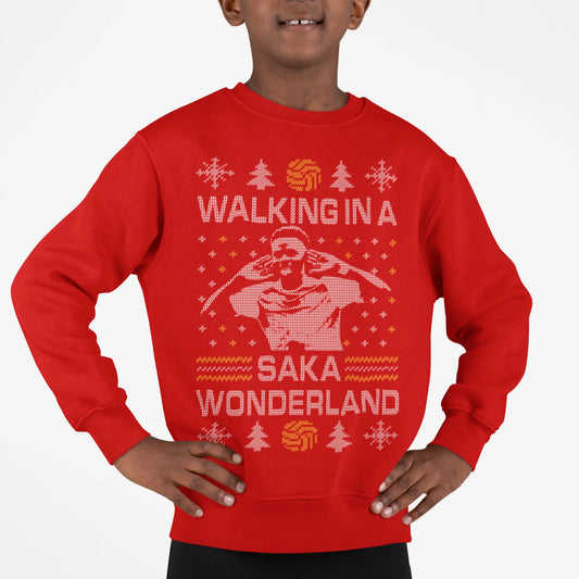 Kids Christmas Jumper - Bukayo Saka Sweatshirt