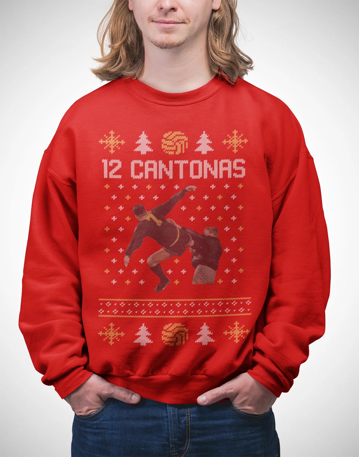 Manchester United Christmas Jumper – Eric Cantona Sweatshirt