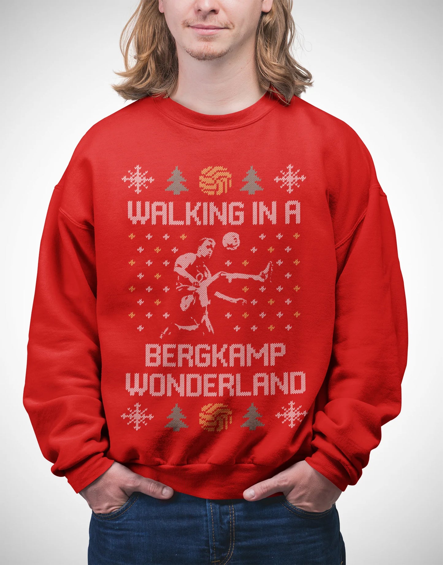 Arsenal Christmas Jumper - Dennis Bergkamp Sweatshirt