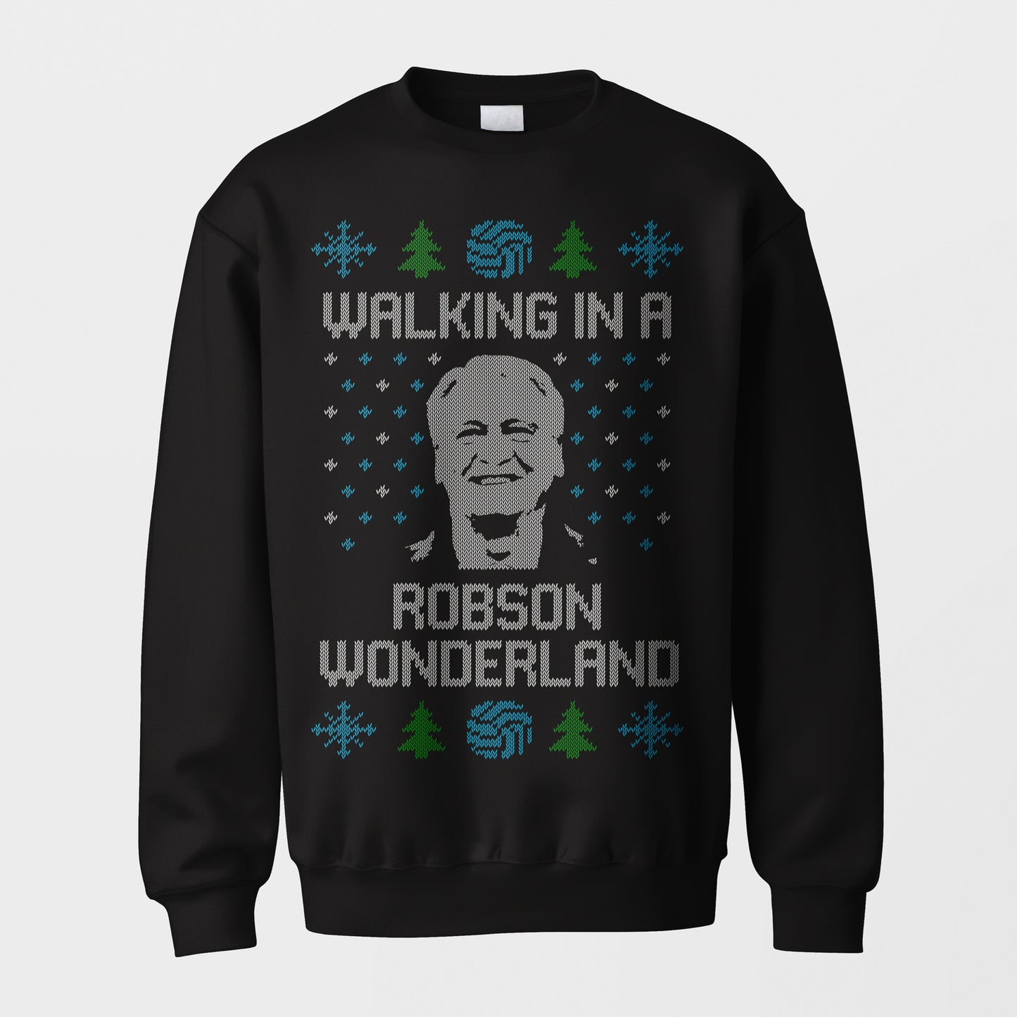 Newcastle United Christmas Jumper - Bobby Robson Wonderland Sweatshirt