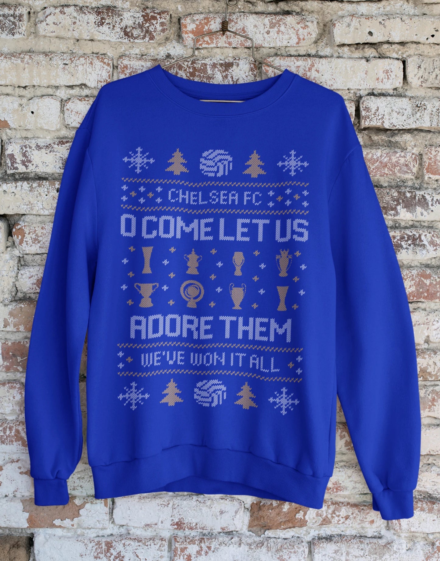 Chelsea “O Come Let Us Adore Them” Christmas Jumper