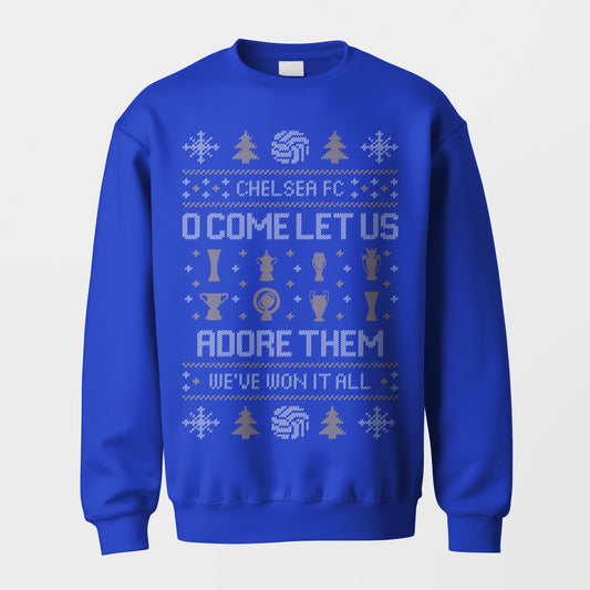 Chelsea “O Come Let Us Adore Them” Christmas Jumper