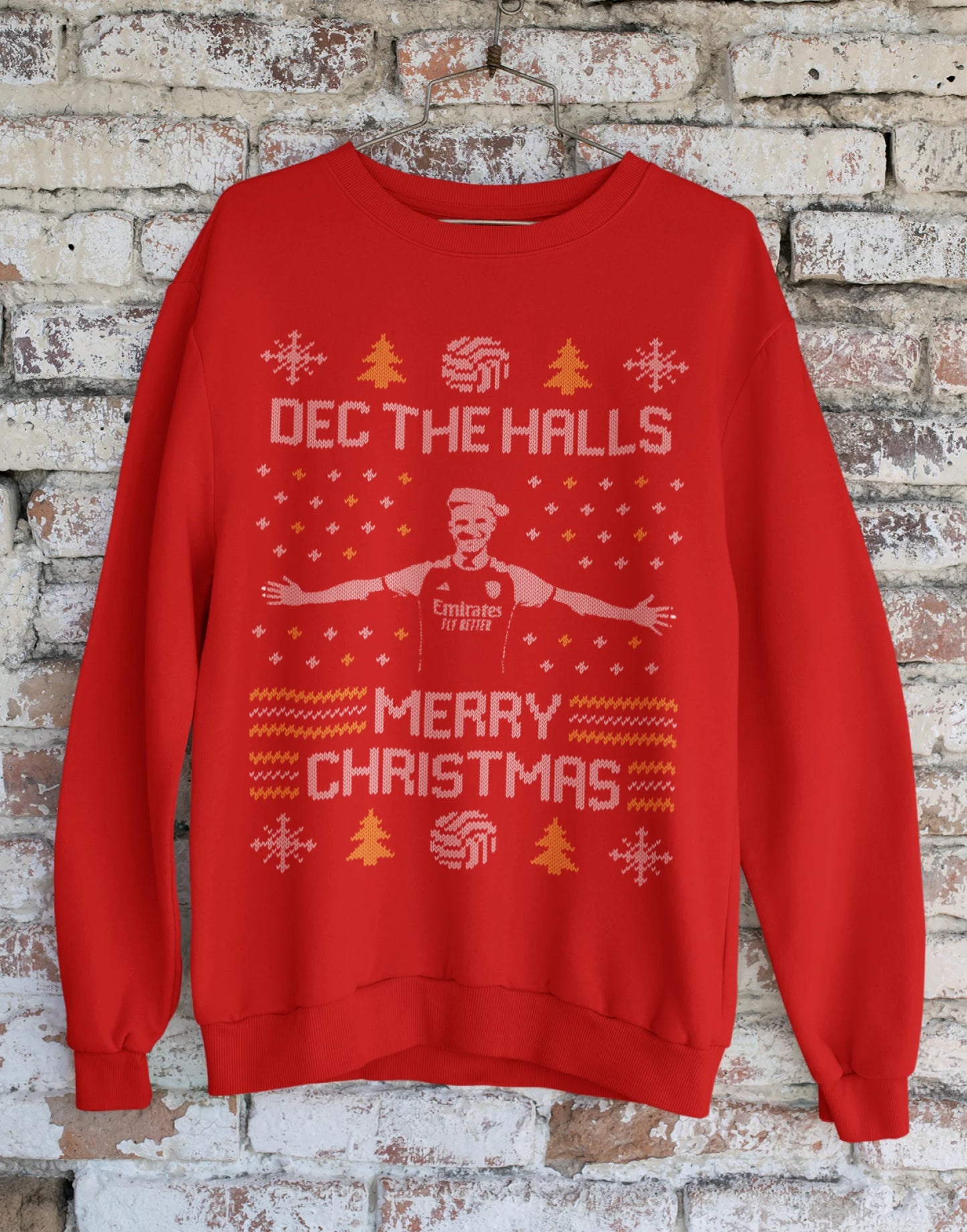 Arsenal Christmas Jumper - Declan Rice Sweatshirt