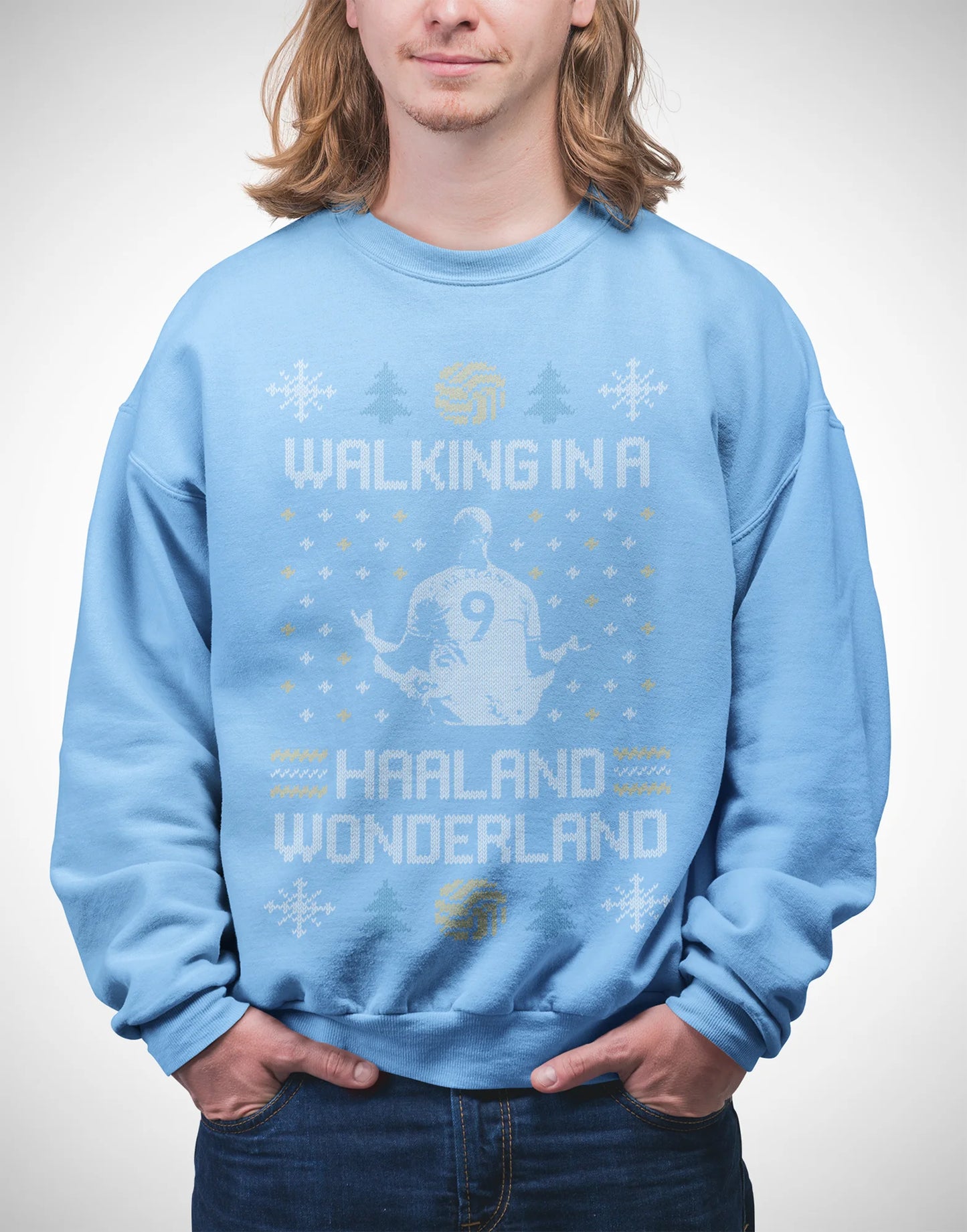 Manchester City Christmas Jumper - Erling Haaland Sweatshirt