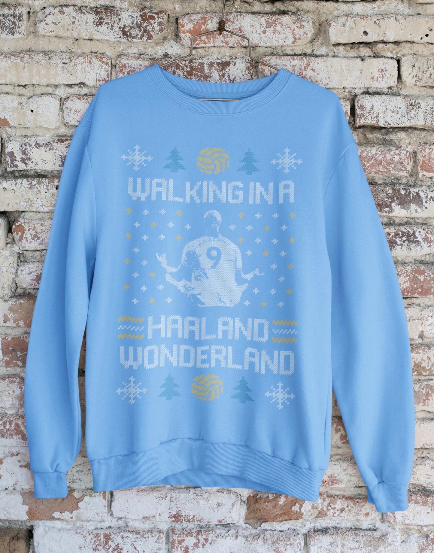 Manchester City Christmas Jumper - Erling Haaland Sweatshirt