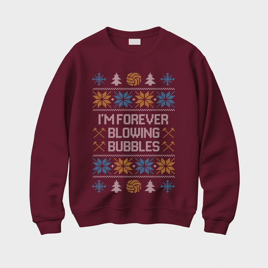 Kids Christmas Jumper - I’m Forever Blowing Bubbles Sweatshirt