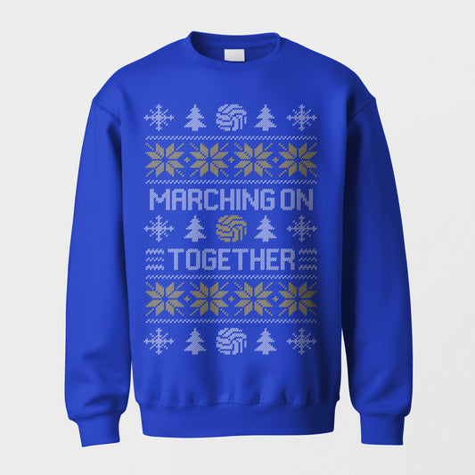 Leeds United Christmas Jumper - Marching On Together Sweatshirt