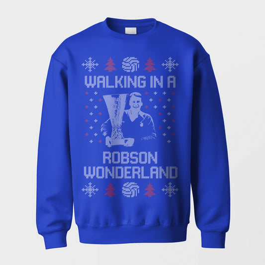 Ipswich Town Christmas Jumper - Bobby Robson Wonderland Sweatshirt