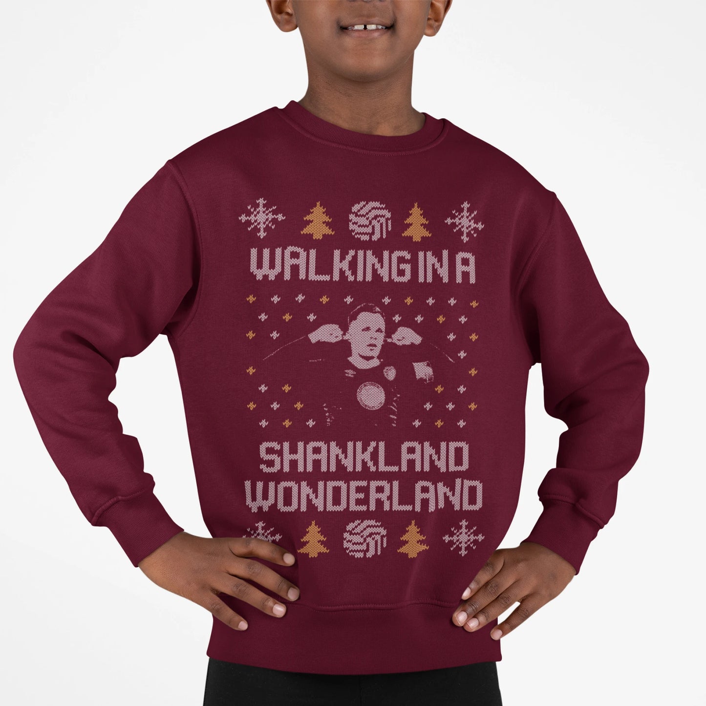 Kids Hearts Christmas Jumper - Lawrence Shankland Sweatshirt